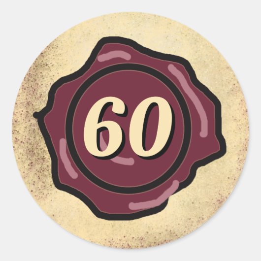 Tot in de perfectie verjaardagsfeest wijnproeverij ronde sticker (Voorkant)