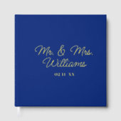 Tot in eeuwigheid Mr Mrs. | Luxe gouden koninklijk Gastenboek (Voorkant)