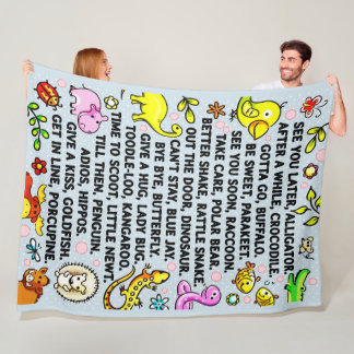 Tot Later Allemaal Alligator Plezier Dier Gedag Ge Fleece Deken