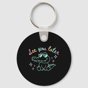 Tot Later Einde Van School Alligator Leraar waarde Sleutelhanger