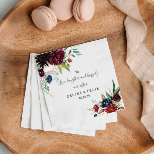 Tot liefde, gelach en gelukkig tot in lengte van d servet