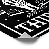 Tot mijn dertigste verjaardag Skeleton Gothic Hall Poster (Hoek)