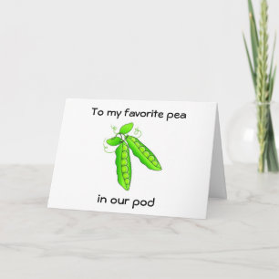 TOT MIJN FAVORIETE ERWT IN ONZE POD-MERRY KERST FEESTDAGEN KAART