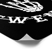 Tot mijn twintiger jaren 30e verjaardag Skeleton H Poster (Hoek)