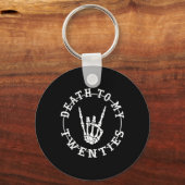 Tot mijn twintiger jaren 30e verjaardag Skeleton H Sleutelhanger (Voorkant)