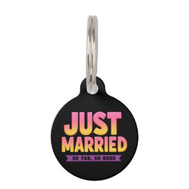 Tot nu toe getrouwd, zo'n goed Pas getrouwd stel Huisdierpenning