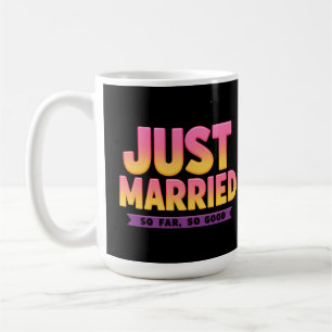Tot nu toe getrouwd, zo'n goed Pas getrouwd stel Koffiemok