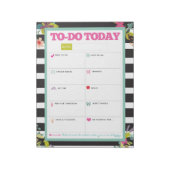 Tot nu toe - Notitieblok met zwarte en witte stree (Linkerzijde)