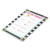 Tot nu toe - Notitieblok met zwarte en witte stree (Schuin)