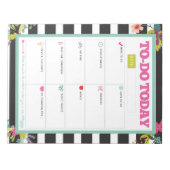 Tot nu toe - Notitieblok met zwarte en witte stree (Voorkant)