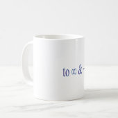 Tot oneindig en verder koffiemok (Voorkant links)