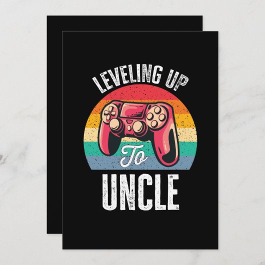 Tot oom verheffen kaart (Voorkant / Achterkant)