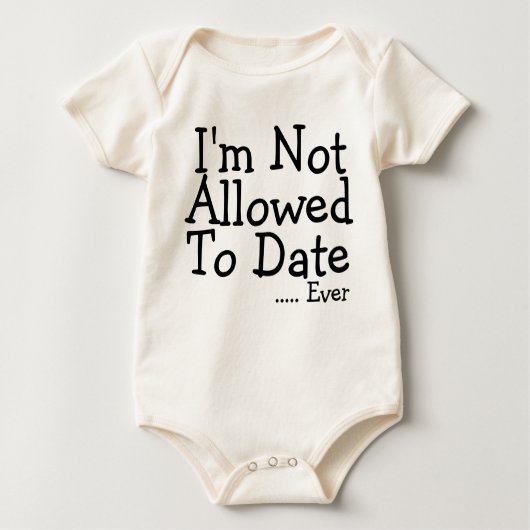 Tot op heden ben ik niet toegestaan - altijd romper (Voorkant)