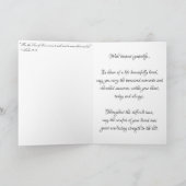 “Tot over de OREN” Condoleancekaart Kaart (Binnen)