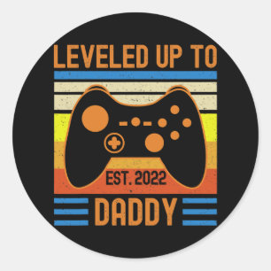 Tot papa Oost 2022 Gamer Dad Family Ronde Sticker