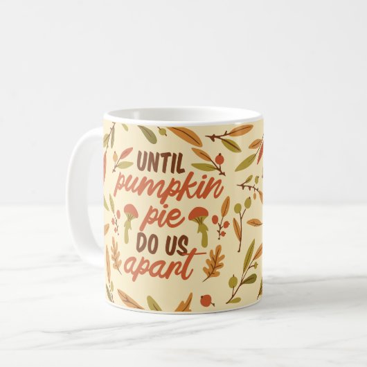 TOT POMPOENTAART ONS UIT ELKAAR HALEN THANKSGIVING KOFFIEMOK (Voorkant links)