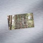 Tot Redwoods II in Muir Bossen National Monument Magnetisch Visitekaartje (Voorbeeld)