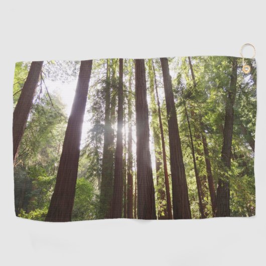 Tot Redwoods in de Ochtend Golfhanddoek (Horizontaal)