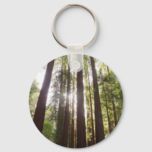 Tot Redwoods in de ochtend Sleutelhanger (Voorkant)
