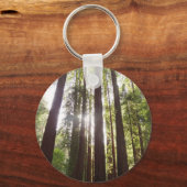 Tot Redwoods in de ochtend Sleutelhanger (Achterkant)