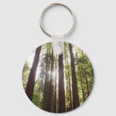 Tot Redwoods in de ochtend Sleutelhanger (Achterkant)