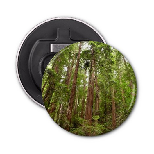 Tot Redwoods in Muir Bossen National Monument Button Flesopener (Voorkant)