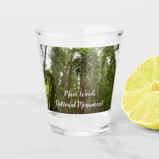 Tot Redwoods in Muir Bossen National Monument Shot Glas (Voorkant)