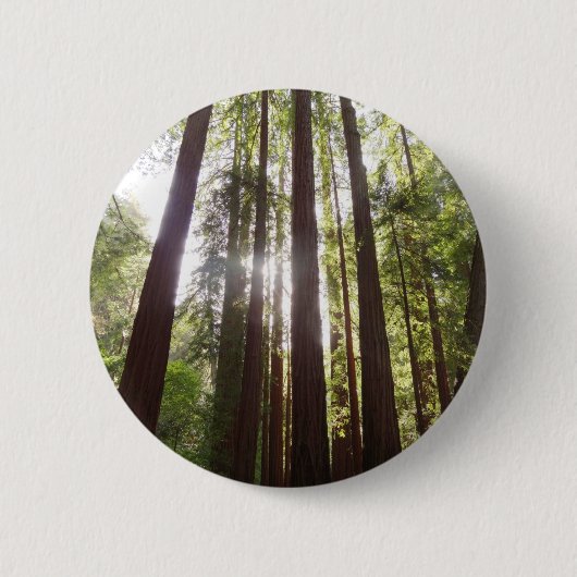 Tot Reuzenbomen in de Ochtend Ronde Button 5,7 Cm (Voorkant)