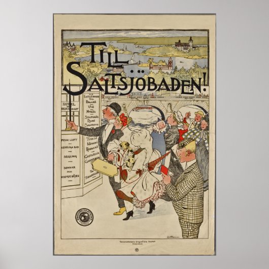 Tot Saltsjöbaden ~ Se Vidare Länken. Elin Westman Poster (Voorkant)
