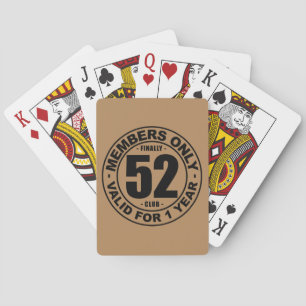 Tot slot 52 club speelkaarten