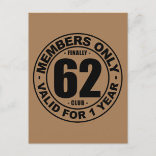 Tot slot 62 club briefkaart