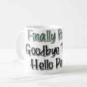 Tot slot: afscheid spanning, Hallo pensioen Koffiemok (Voorkant links)