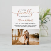 Tot slot bewaar het goud van de de foto van het da folie uitnodiging (Staand Voorkant)