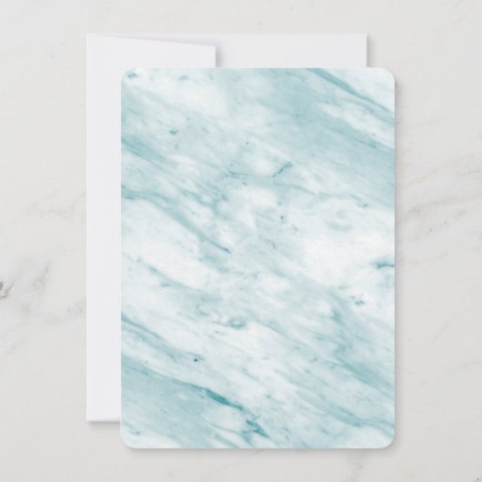 Tot slot Blauwgroen groene arch met gouden Script- Save The Date (Achterkant)