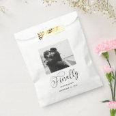 Tot slot de Minimale Foto van het Weddenschap spar Bedankzakje (Gezegeld)