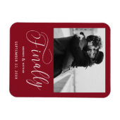 Tot slot de Minimale Foto van het Weddenschap spar Magneet (Horizontaal)