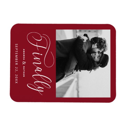 Tot slot de Minimale Foto van het Weddenschap spar Magneet (Horizontaal)