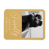 Tot slot de Minimale Foto van het Weddenschap spar Magneet (Horizontaal)