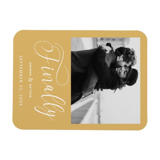 Tot slot de Minimale Foto van het Weddenschap spar Magneet (Horizontaal)