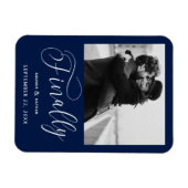 Tot slot de Minimale Foto van het Weddenschap spar Magneet (Horizontaal)