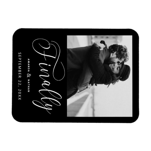 Tot slot de Minimale Foto van het Weddenschap spar Magneet (Horizontaal)