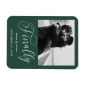 Tot slot de Minimale Foto van het Weddenschap spar Magneet (Horizontaal)