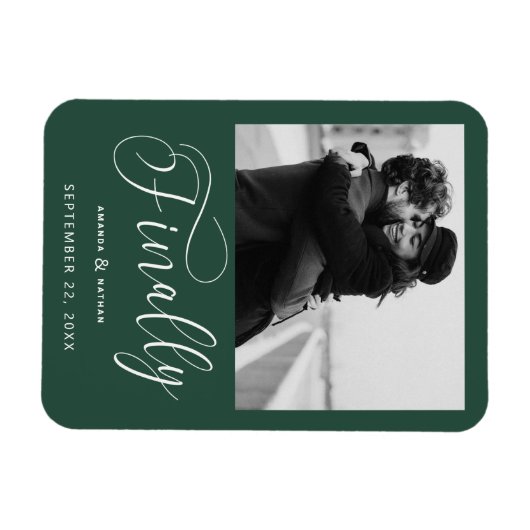 Tot slot de Minimale Foto van het Weddenschap spar Magneet (Horizontaal)