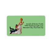 Tot slot een weddenschap met een grappig interraci etiket (Voorkant)