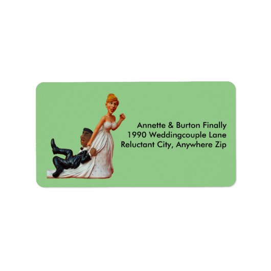 Tot slot een weddenschap met een grappig interraci etiket (Voorkant)