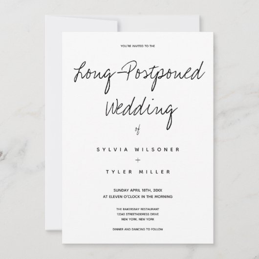 Tot slot gebeurt er een minimaal voor huwelijksban (Voorkant)