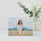 Tot slot het Afstuderen van de Foto Dank u Briefka Briefkaart (Staand voorkant)