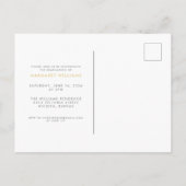 Tot slot het Briefkaart van de Aankondiging van he (Achterkant)