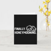 Tot slot het Honeymooning T-shirt Cute Honeymoon e Kaart (Gele Bloem)