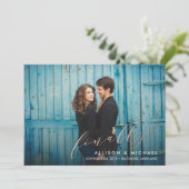 Tot slot het Manuscript van de Calligrafie van de Save The Date (Staand voorkant)